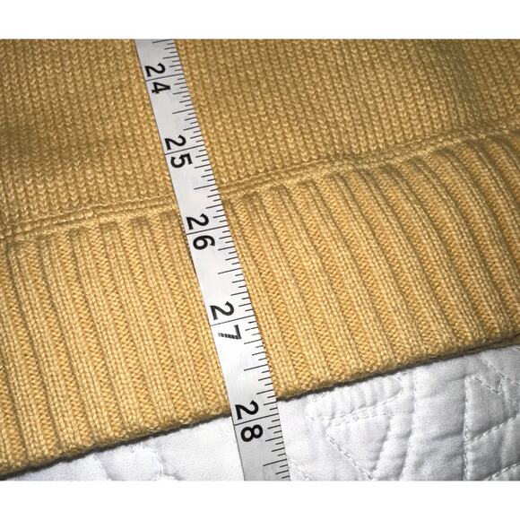 Eddie Bauer Mens Size XL Yellow Crew Neck Pullover Tight Knit Sweater - Picture 7 of 8